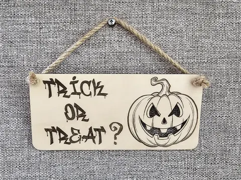 Pumpkin Plaque Halloween Decorations Plaques and Signs