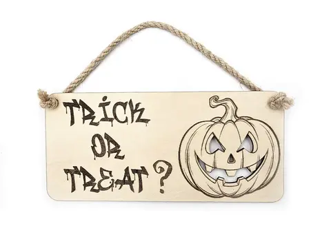 Pumpkin Plaque Halloween Decorations Plaques and Signs