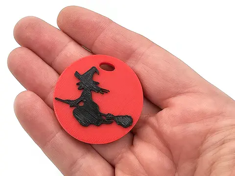 Witch Keyring Halloween School Bag Tag Charm Party Bag Filler