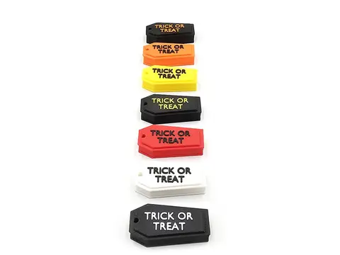 Coffin Keyring Halloween Goth School Bag Tag Charm Party Bag Filler