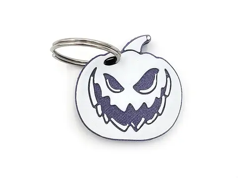 Pumpkin Halloween Keyring Flat Bag Tag Charm Party Bag Filler