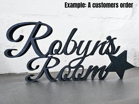 Childs Name Sign Personalised 3D Plaque