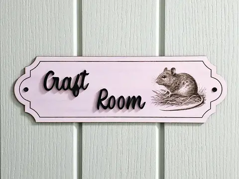 Craft Room Sign Decorative Door Plaque