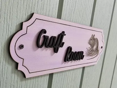 Craft Room Sign Decorative Door Plaque