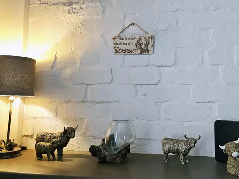 Weimaraner Decorative Sign | Wooden Hanging Wall Plaque