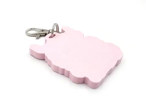 Highland Cow Keyring with Split Ring and Claw Clasp