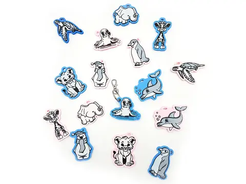 Giraffe Keyring Novelty Bag Tag Charm