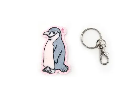 Penguin Keyring Novelty Bag Tag Charm