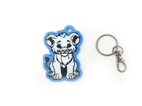 Lion Cub Keyring Novelty Bag Tag Charm