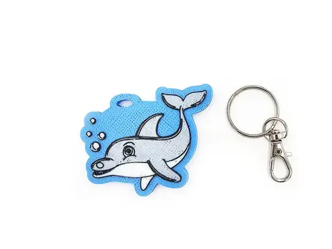 Baby Dolphin Keyring Novelty Bag Tag Charm