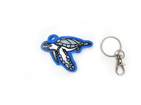 Turtle Keyring Novelty Bag Tag Charm