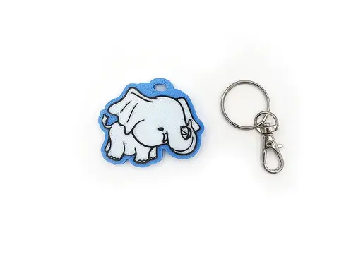 Baby Elephant Keyring Novelty Bag Tag Charm