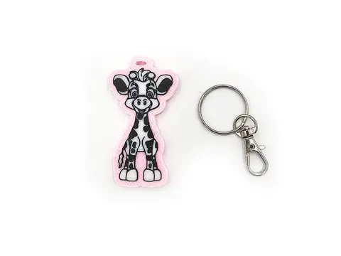 Giraffe Keyring Novelty Bag Tag Charm