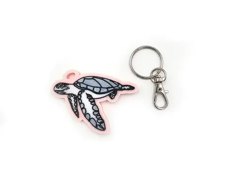 Turtle Keyring Novelty Bag Tag Charm