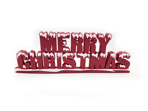 Merry Christmas Sign Ornament Decorative Plaque
