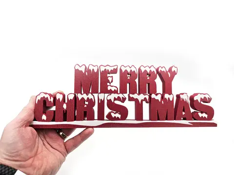 Merry Christmas Sign Ornament Decorative Plaque