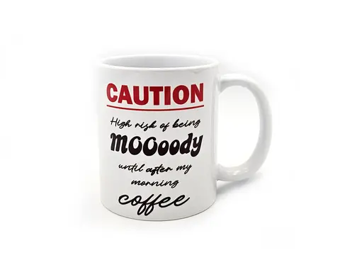 Highland Cow Mug Funny Coffee Quote 11oz White