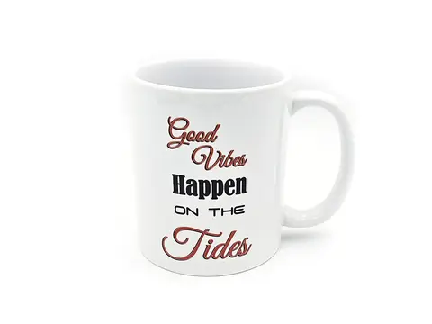 Surf Themed Mug Surfing Quote 11oz White