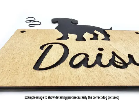 Rottweiler Cage Sign Personalised With Pets Bed Name Plaque