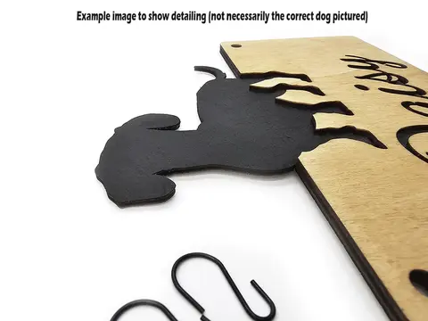 Alsatian Cage Sign Personalised With Pets Name | German Shepherd