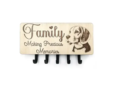 Key Holder Wall Mounted With 5 Hooks And Small Letter Rack Create Your Own Design