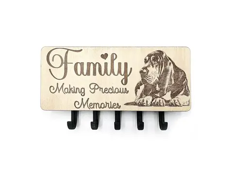 Key Holder Wall Mounted With 5 Hooks And Small Letter Rack Create Your Own Design