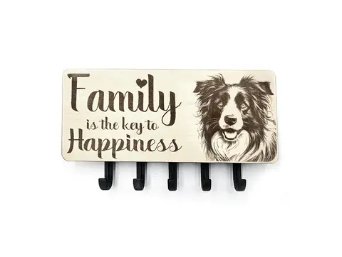 Key Holder Wall Mounted With 5 Hooks And Small Letter Rack Create Your Own Design