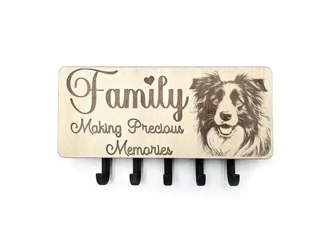 Key Holder Wall Mounted With 5 Hooks And Small Letter Rack Create Your Own Design