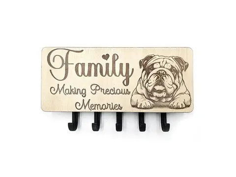 Key Holder Wall Mounted With 5 Hooks And Small Letter Rack Create Your Own Design