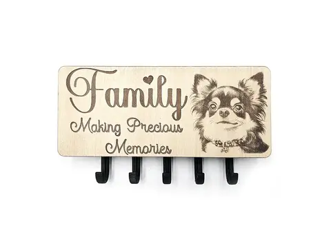 Key Holder Wall Mounted With 5 Hooks And Small Letter Rack Create Your Own Design