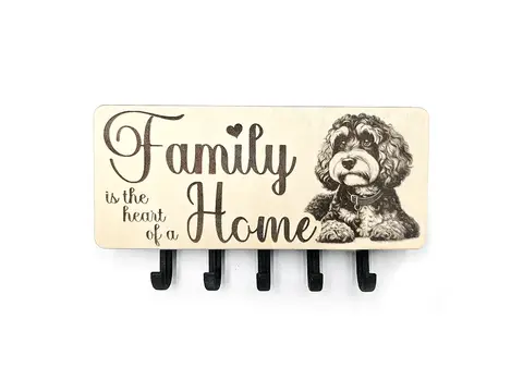 Key Holder Wall Mounted With 5 Hooks And Small Letter Rack Create Your Own Design