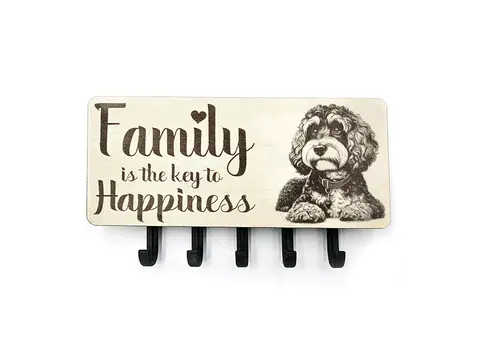 Key Holder Wall Mounted With 5 Hooks And Small Letter Rack Create Your Own Design