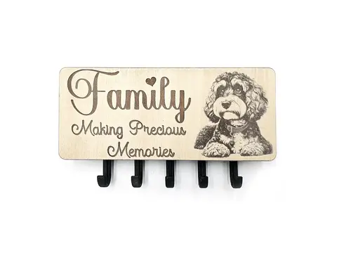 Key Holder Wall Mounted With 5 Hooks And Small Letter Rack Create Your Own Design