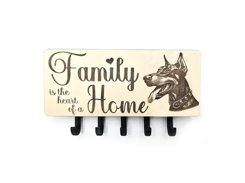 Key Holder Wall Mounted With 5 Hooks And Small Letter Rack Create Your Own Design