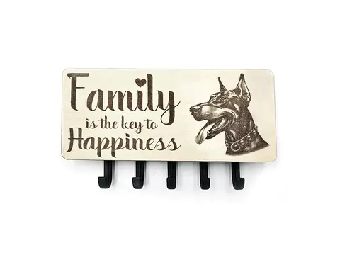 Key Holder Wall Mounted With 5 Hooks And Small Letter Rack Create Your Own Design