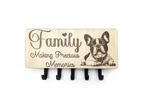 Key Holder Wall Mounted With 5 Hooks And Small Letter Rack Create Your Own Design