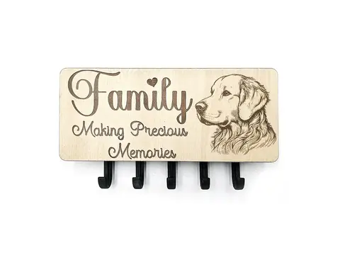 Key Holder Wall Mounted With 5 Hooks And Small Letter Rack Create Your Own Design