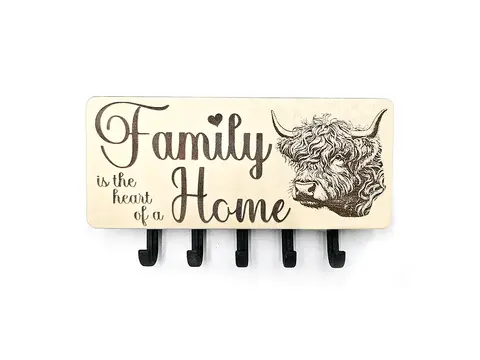 Key Holder Wall Mounted With 5 Hooks And Small Letter Rack Create Your Own Design
