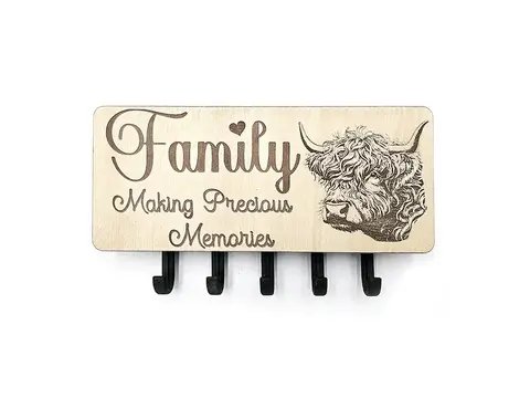 Key Holder Wall Mounted With 5 Hooks And Small Letter Rack Create Your Own Design