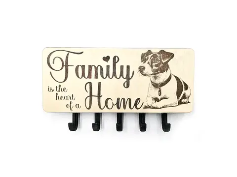 Key Holder Wall Mounted With 5 Hooks And Small Letter Rack Create Your Own Design