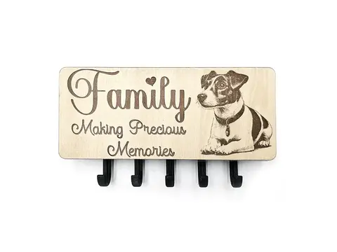 Key Holder Wall Mounted With 5 Hooks And Small Letter Rack Create Your Own Design