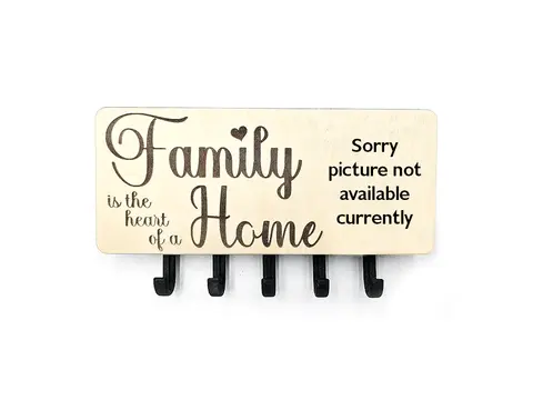 Key Holder Wall Mounted With 5 Hooks And Small Letter Rack Create Your Own Design