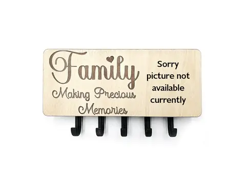 Key Holder Wall Mounted With 5 Hooks And Small Letter Rack Create Your Own Design