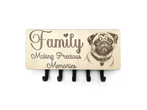 Key Holder Wall Mounted With 5 Hooks And Small Letter Rack Create Your Own Design