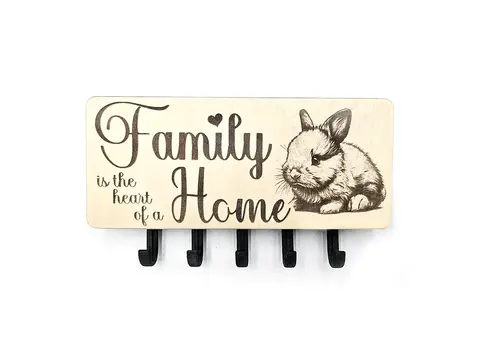 Key Holder Wall Mounted With 5 Hooks And Small Letter Rack Create Your Own Design