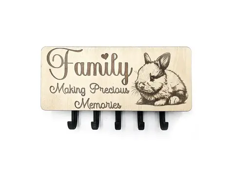 Key Holder Wall Mounted With 5 Hooks And Small Letter Rack Create Your Own Design