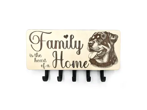 Key Holder Wall Mounted With 5 Hooks And Small Letter Rack Create Your Own Design