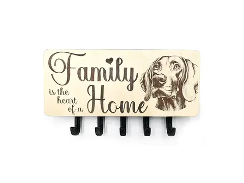 Key Holder Wall Mounted With 5 Hooks And Small Letter Rack Create Your Own Design