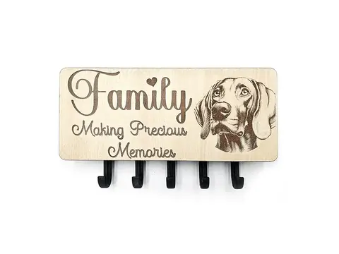 Key Holder Wall Mounted With 5 Hooks And Small Letter Rack Create Your Own Design