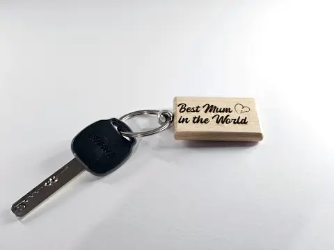 Best Mum / Dad in the world Keyring Mothers day present / Fathers Day Gift